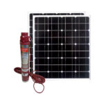 75m Submersible DC Solar Water Pump with 750W Solar Panel Kit