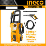 High Pressure Washer – 2000W (150 Bar) – Ingco Hpwr20008 - Image 2