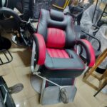 Saloon Barber chair red Black